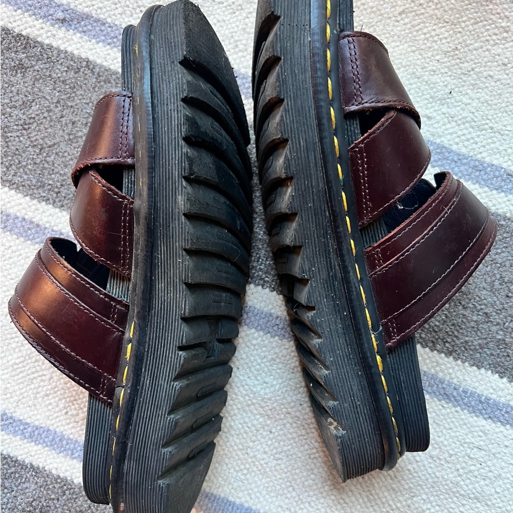 Dr. Martens Chestnut Leather Men's Sandals - Picture 3 of 3